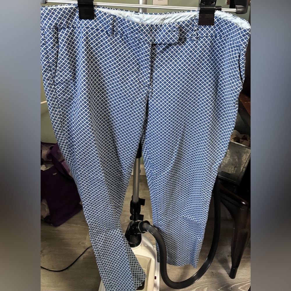 Dahlia blue and white pants, good condition, very comfortable